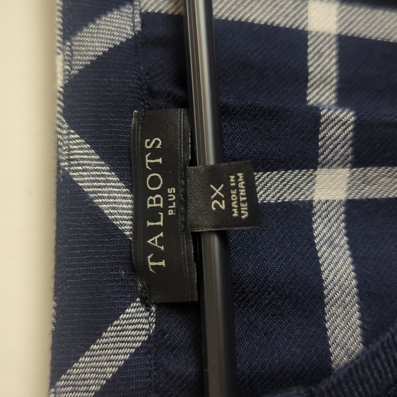 MWT Talbots Plus Rayon Pop-Over Tunic Top Women's 2X - Picture 2 of 9